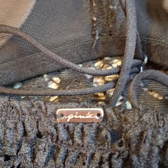 PINK Victoria's Secret Black Lace Bralette - Picture 4 of 5